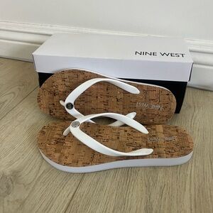 Nine West flip flops